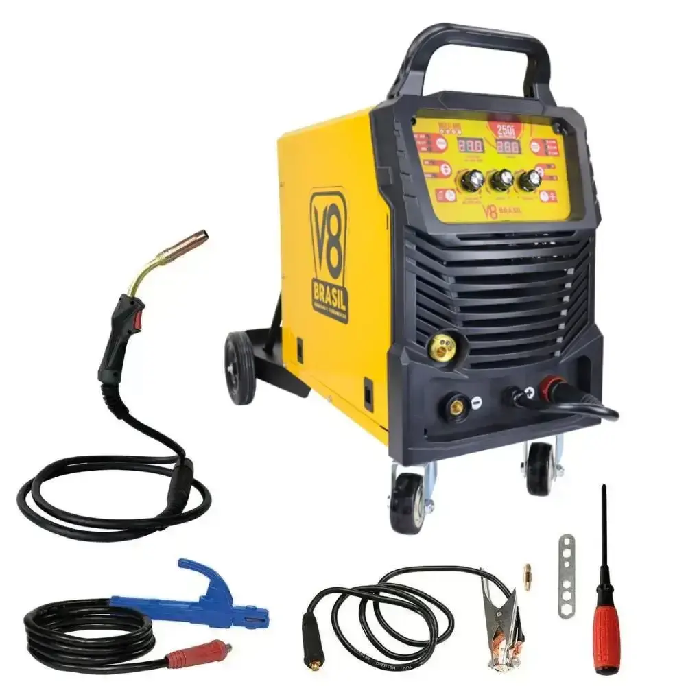Maquina de solda multiprocesso 250I mig/tig 250A 220V mono 20201 V8 brasil — fotografia 4