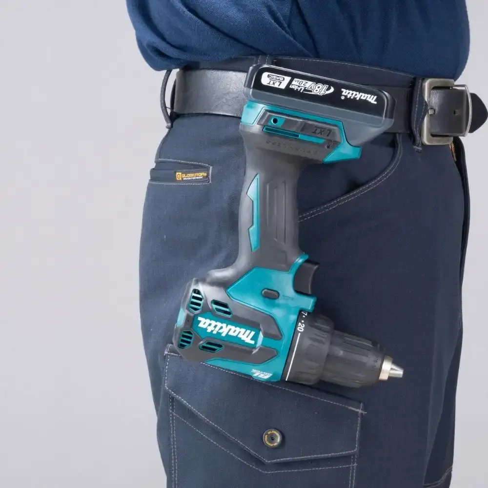 Parafusadeira furadeira impacto 18V 1/2 POL com 2 baterias carregador e maleta Makita — fotografia 6