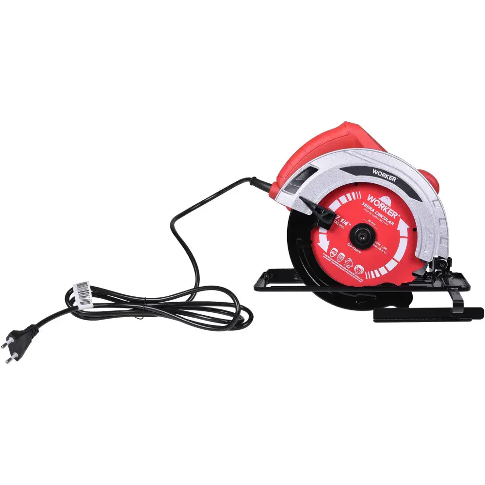 Serra circular elétrica 7.1/4 5000RPM 1300W 220V Worker