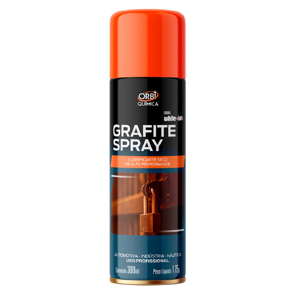Grafite spray 300ML lubrificação seca 4802 Orbi — fotografia de referência