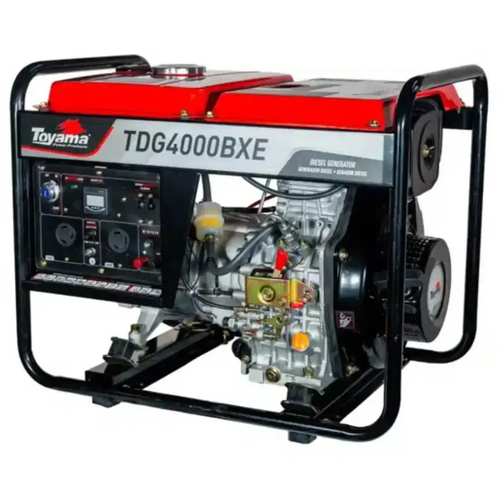 Gerador de energia à diesel 3,3 KVA partida elétrica TDG4000BXE Toyama Bivolt — fotografia de referência