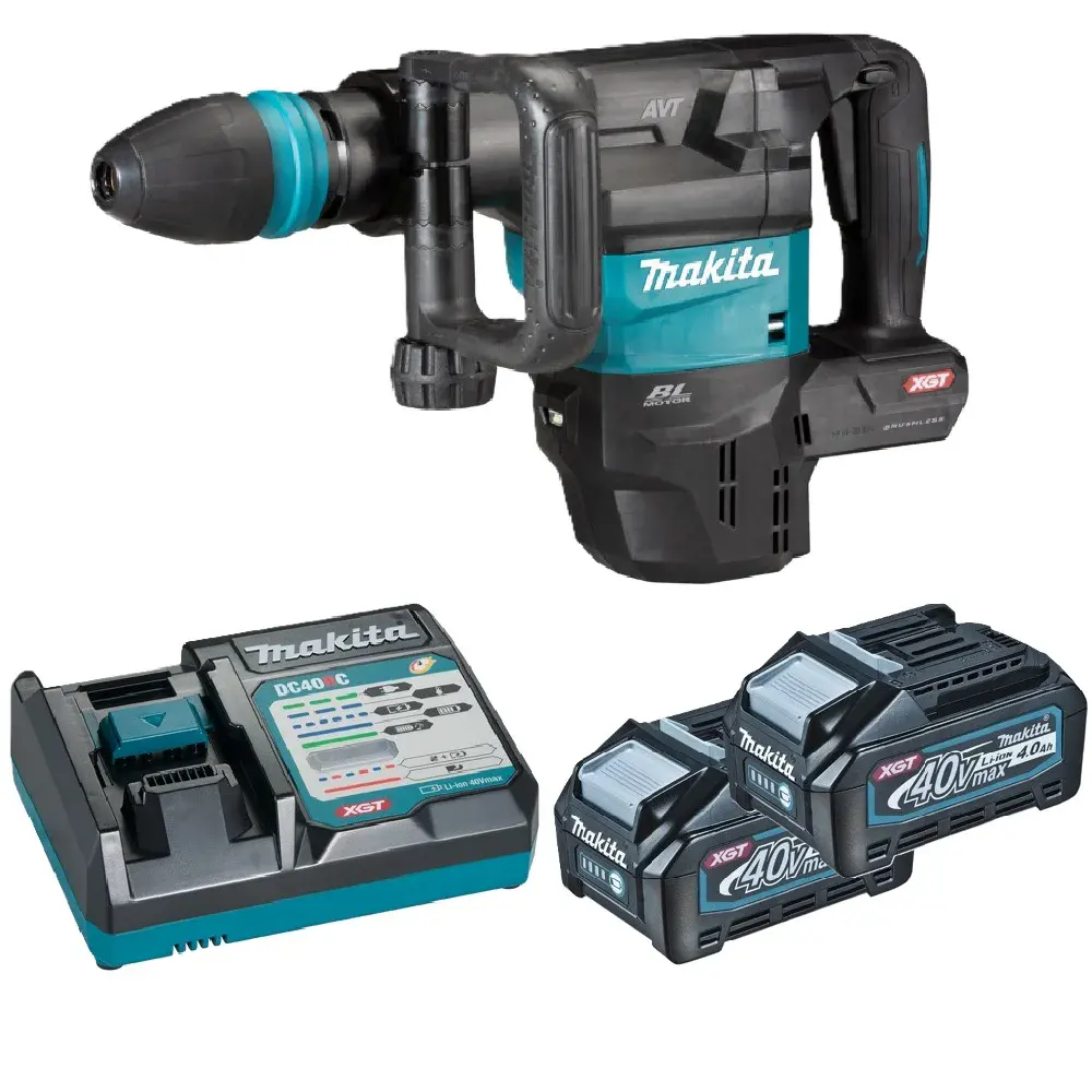 Martelo rompedor xgt bateria 40V com carregador 127V Makita — fotografia de referência