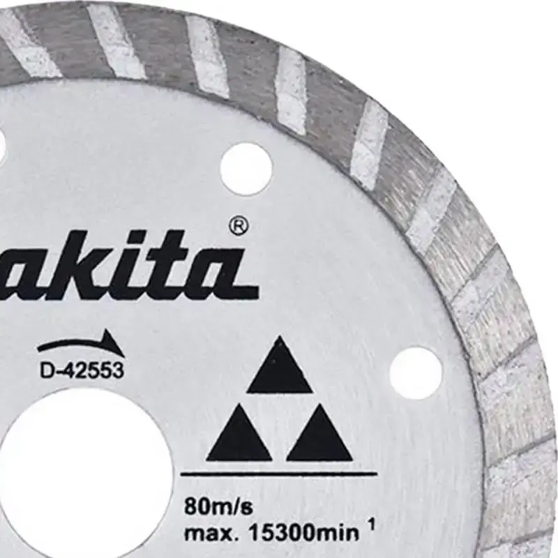 Disco de corte diamantado 4.1/8 POL 105 MM p/ mármore e granito D-42553 com 10 unidades Makita — fotografia 4