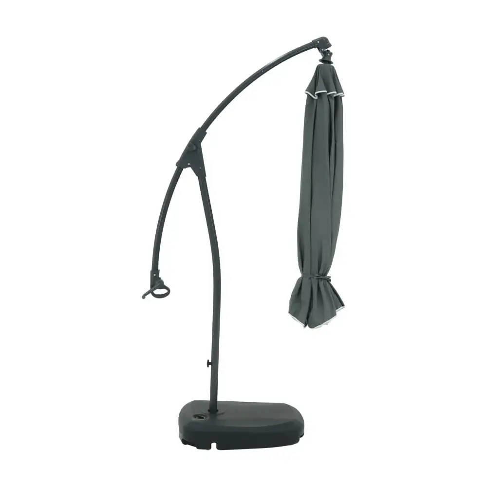 Ombrelone 3 metros suspenso com base cinza 891008 BEL Belfix — fotografia 6