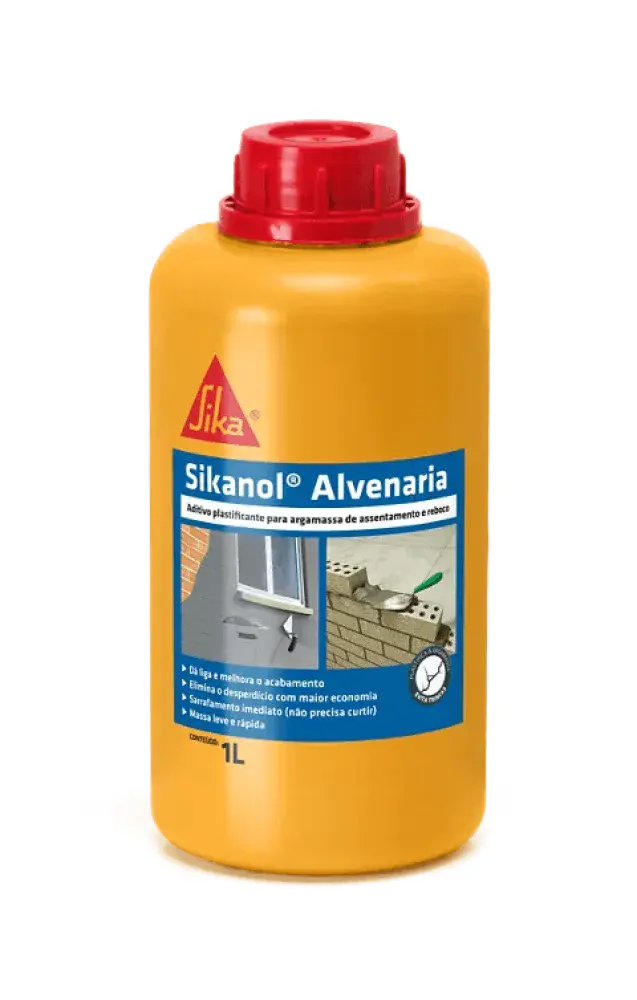 Sikanol® alvenaria aditivo plastificante e estabilizador 1L Sika — fotografia de referência