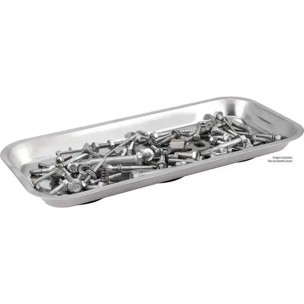 Bandeja Magnética Retangular Inox 16cm x 36cm VONDER — fotografia 4