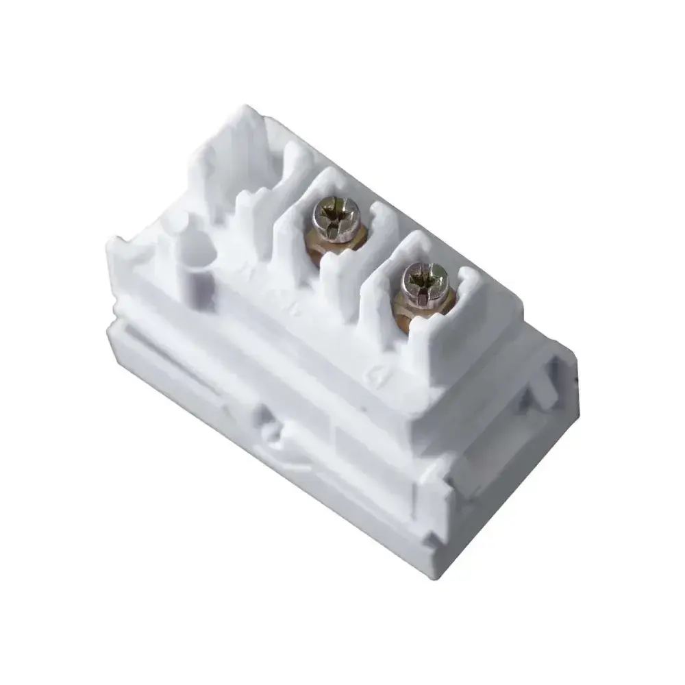 Módulo interruptor pararelo 1T 10A 250V branco vivaz Ilumi — fotografia 2