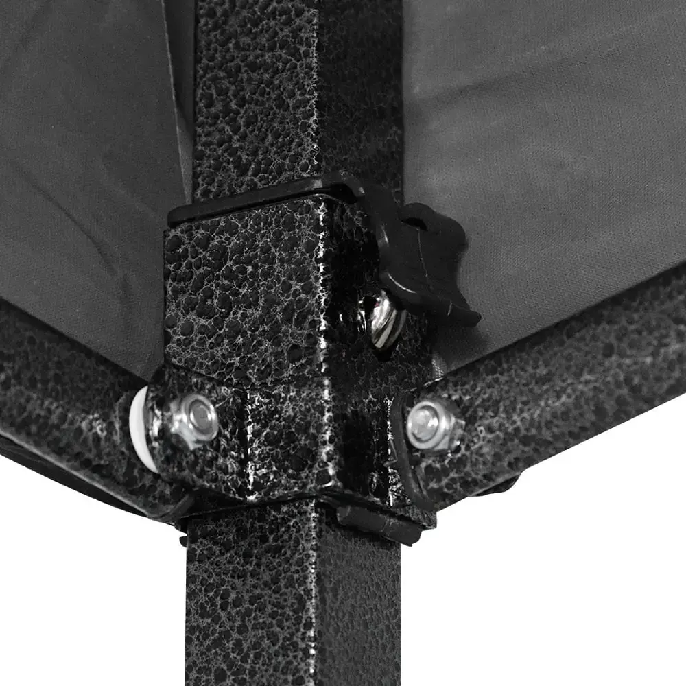 Tenda Gazebo Dobrável 3 x 3 Metros Oxford BEL Preto-Preto Belfix — fotografia 4
