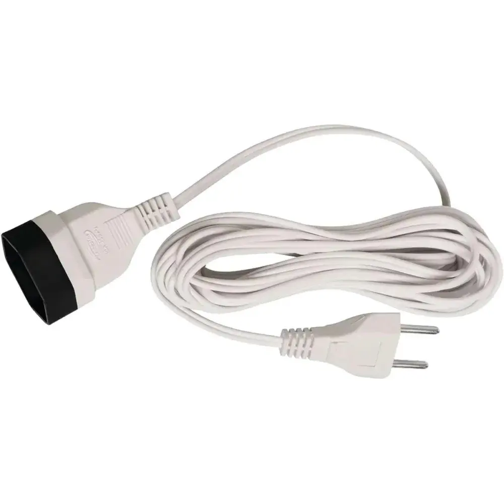 Cordão prolongador pl 3X0,75MM 3 metros branco lider plus