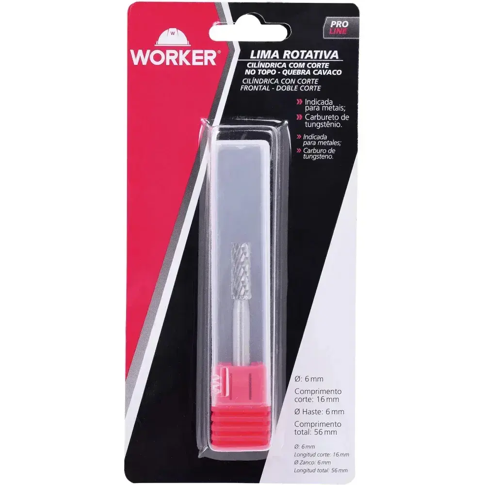 Lima rotativa cilíndrica 6MM com corte no topo Worker — fotografia 6