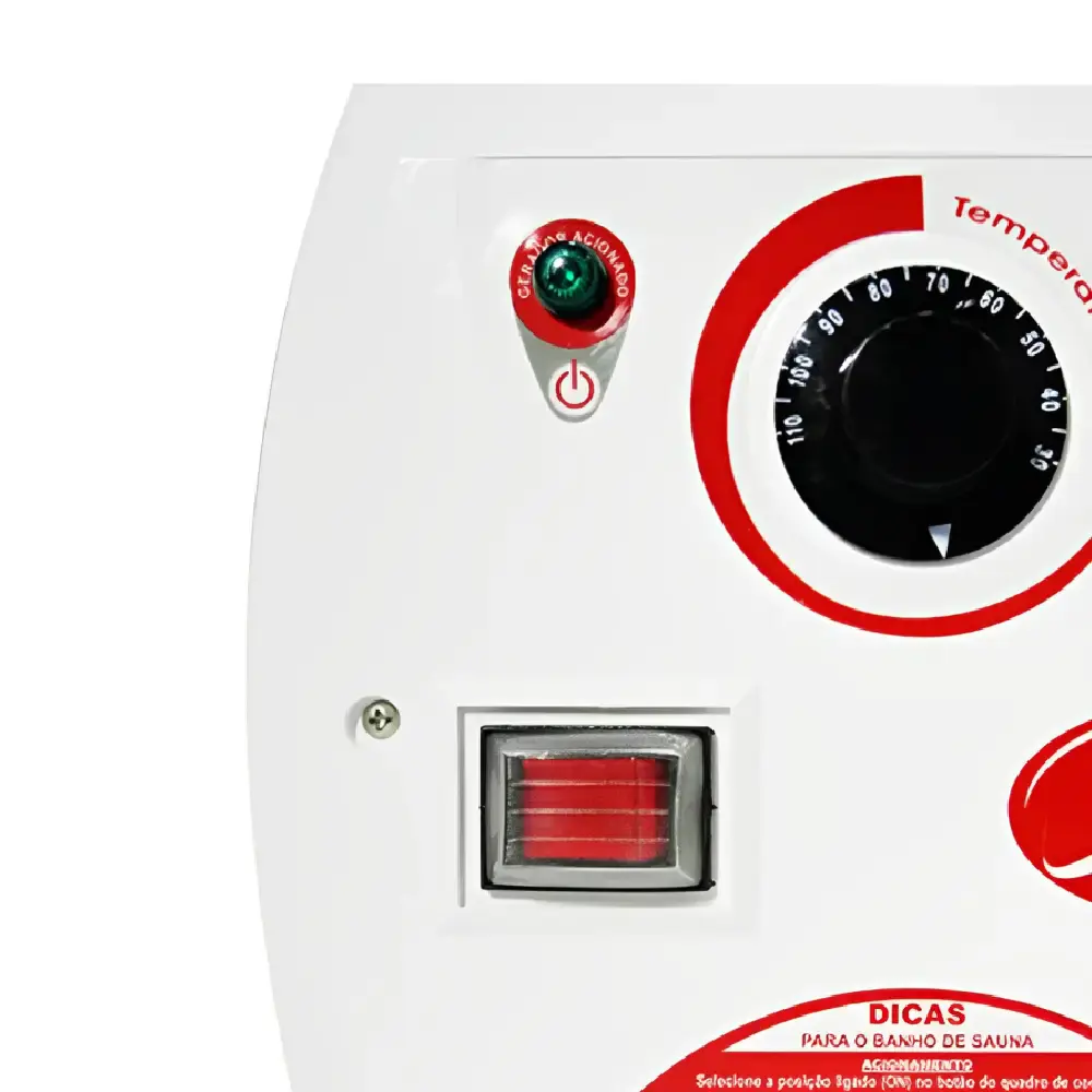 Sauna vapor inox 15KW trifásico com comando analógico Sodramar 220 V — fotografia 5
