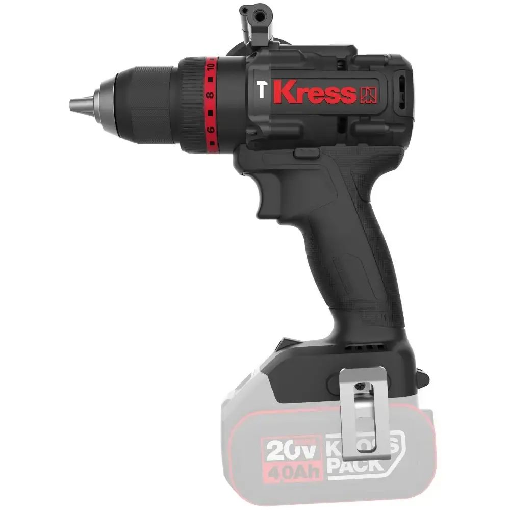 Parafusadeira furadeira de impacto 1/2POL 20V brushless KUC33.91 sem bateria e carregador Kress — fotografia 3