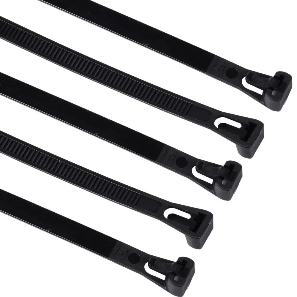 Abraçadeira com trava 150 x 7,6MM preta 20 peças Worker — fotografia 4