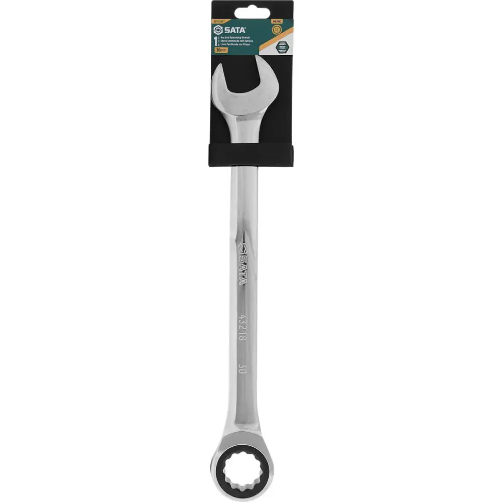 Chave combinada com catraca em cromo vanádio 30MM ST43218ST Sata — fotografia 5