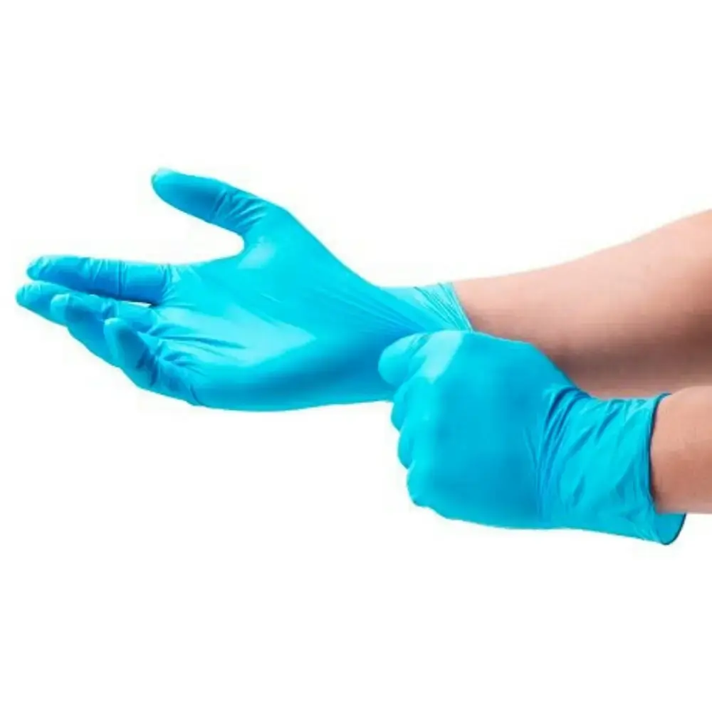 Luva nitrílica nitrilglove f com 100 unidades Carbografite — fotografia 5