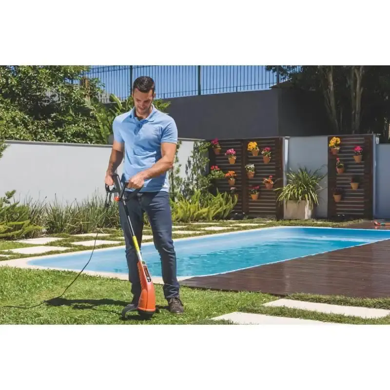 Cortador aparador de grama elétrico 1000W AP1000T Tramontina 220 V — fotografia 6