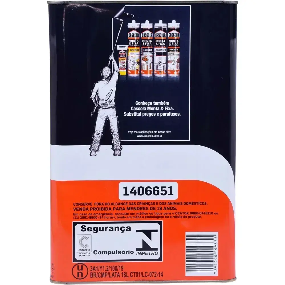Adesivo de contato tradicional sem toluol 14KG cascola Henkel — fotografia 6