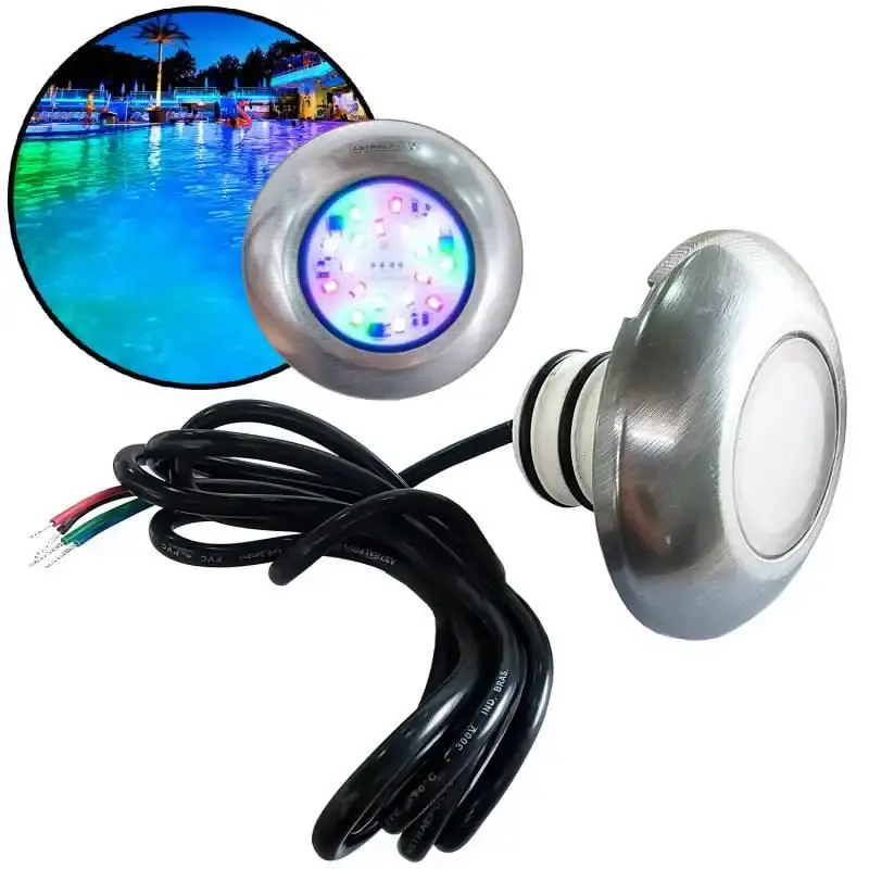 Refletor LED RGB 6W para piscina em ABS 905261 Fluidra — fotografia de referência