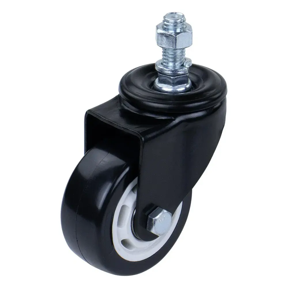 Rodízio parafuso de poliuretano 150MM preto Worker — fotografia 5