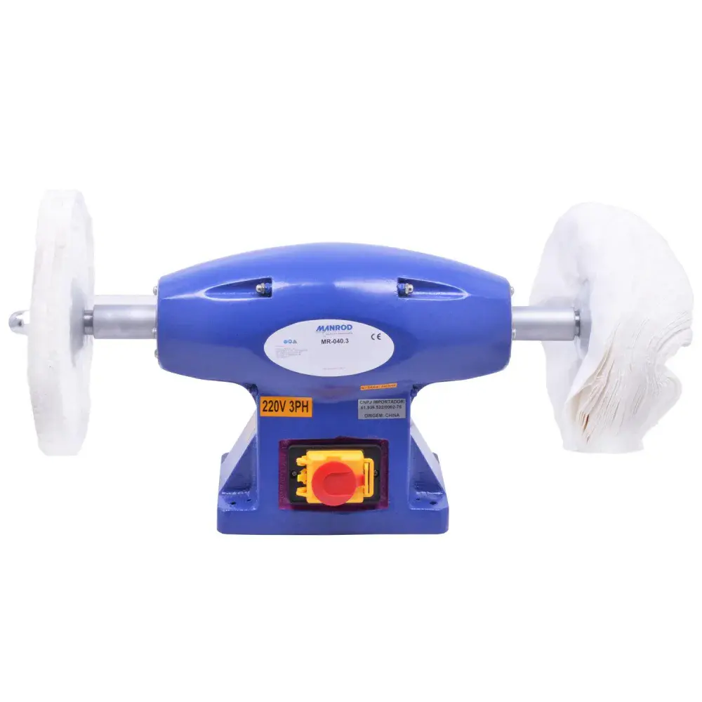 Politriz de bancada MR-040.3 2HP 250X25MM Manrod