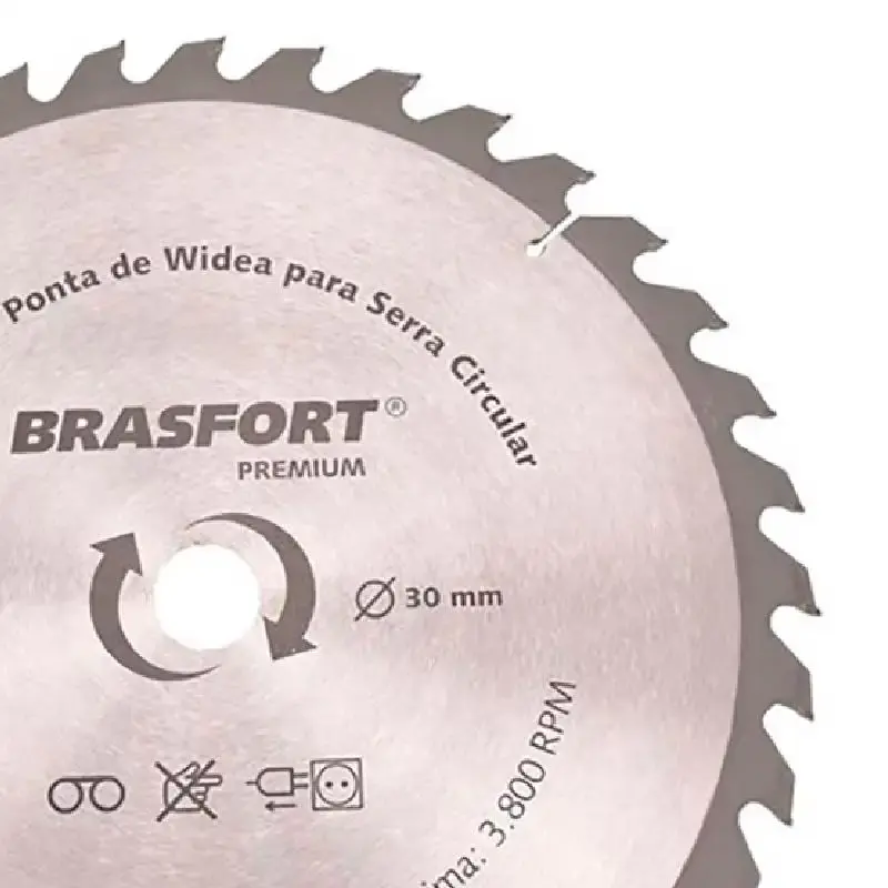 Serra Circular de Widea 7.1/4 POL x 16 MM 36 Dentes 7365 BRASFORT — fotografia 3