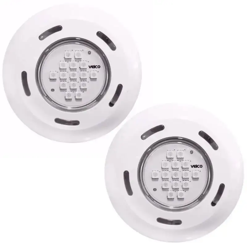 Kit 2 refletores LED RGB para piscina 3.2W Fluidra — fotografia de referência