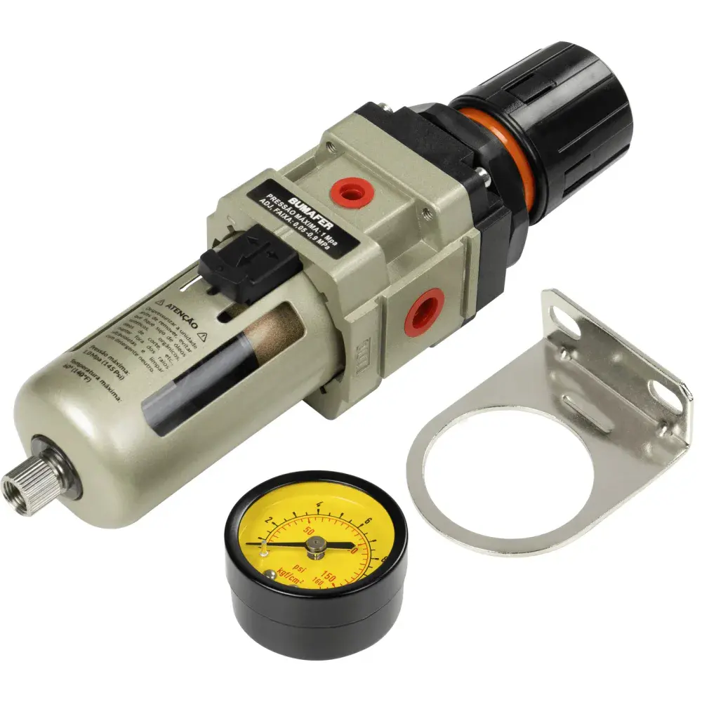 Regulador de pressão 145 lbf/pol 1/4 Bumafer — fotografia 9