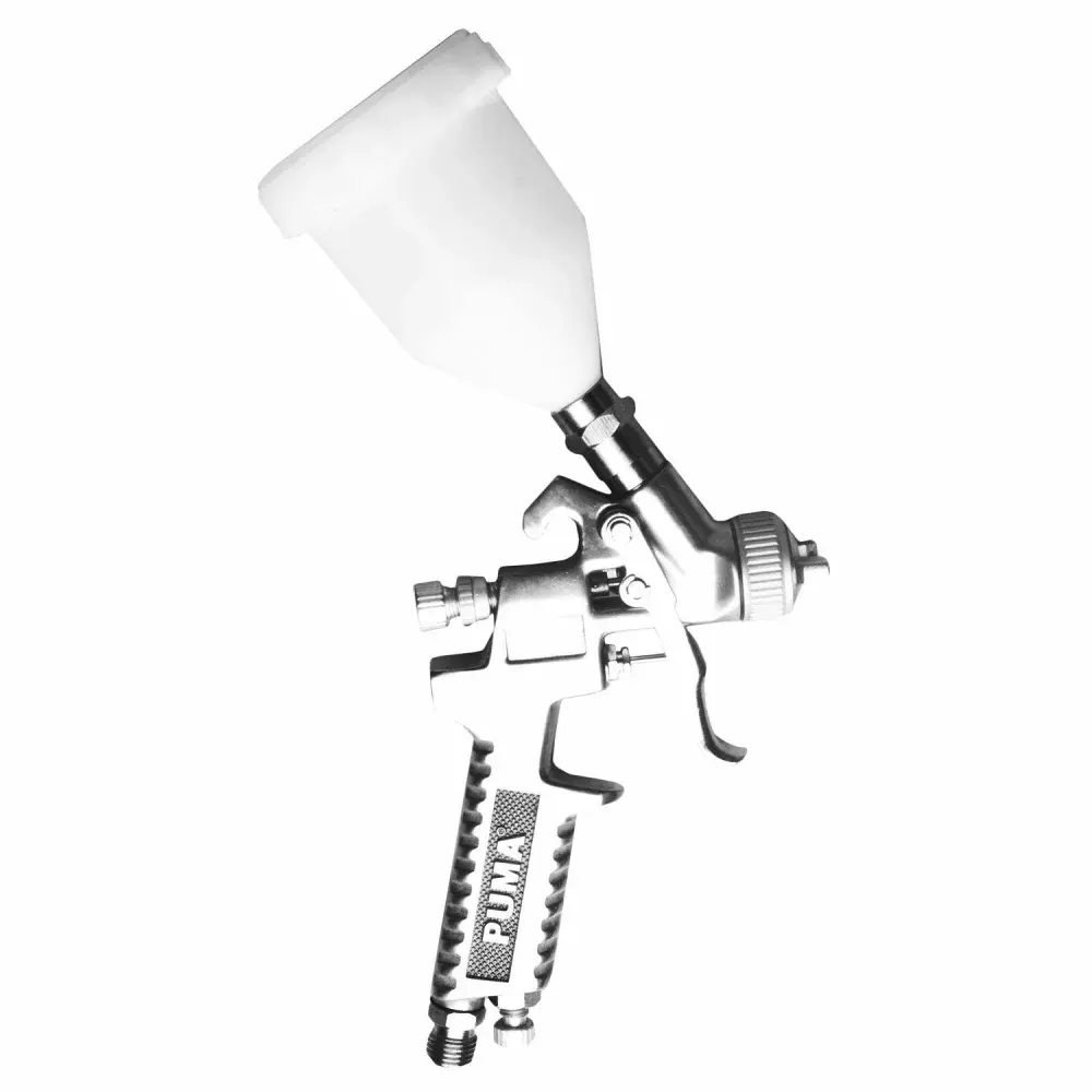 Pistola de pintura a gravidade 130ML 1/4 Puma — fotografia 4
