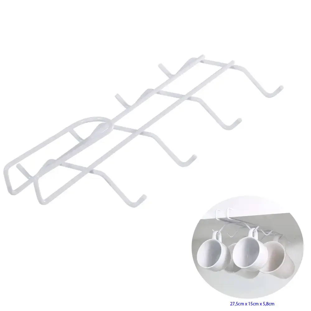 Kit organizador de armário com 08 peças viena branco BEL — fotografia 6