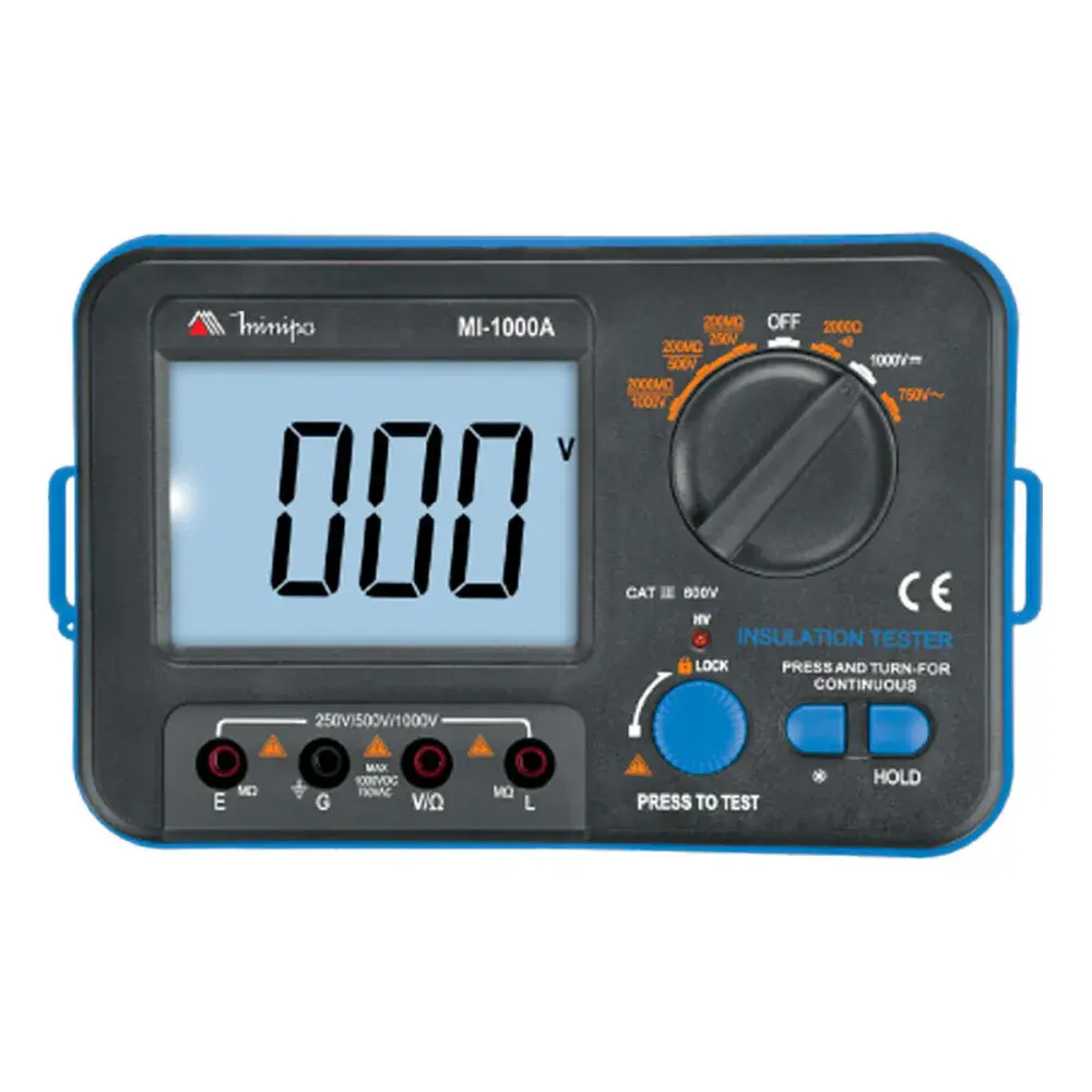 Megômetro MI-1000A cat iii 600V Minipa — fotografia de referência