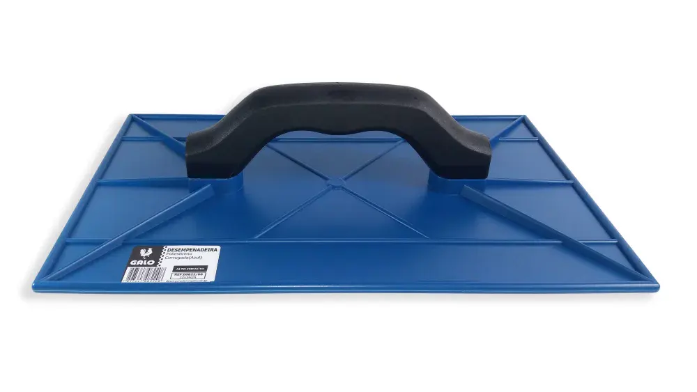 Desempenadeira plástica corrugada 22X34CM azul Galo