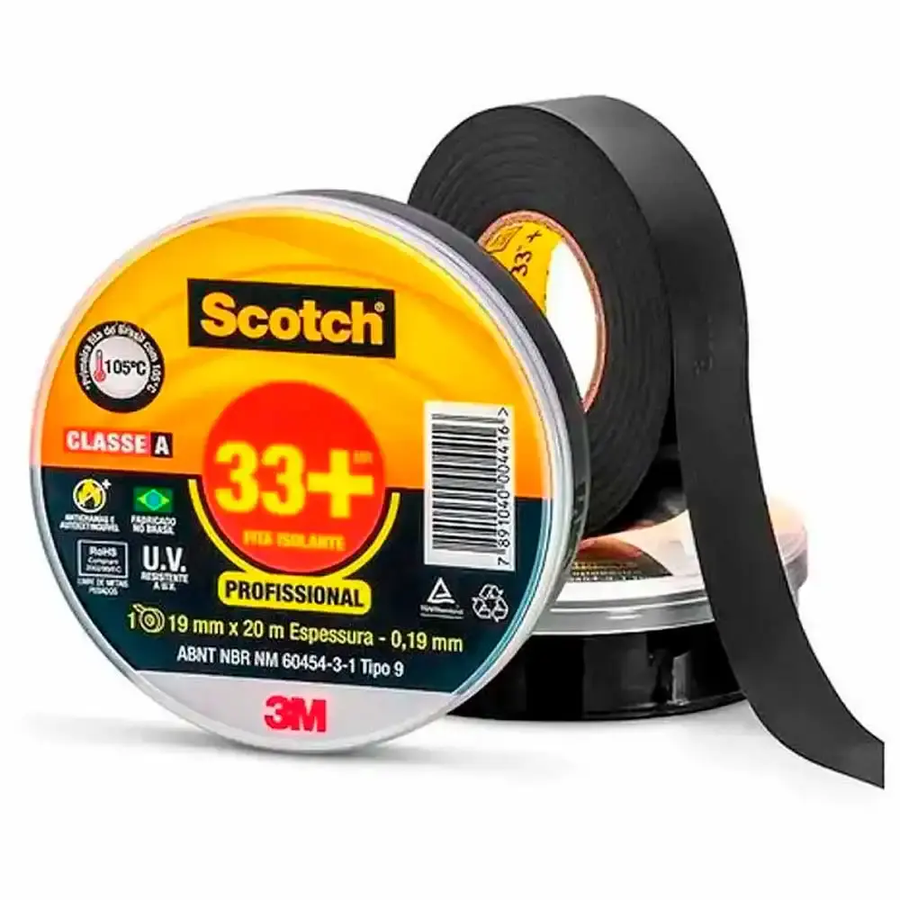 Fita isolante 33+ scotch 20 metros 3M — fotografia 3