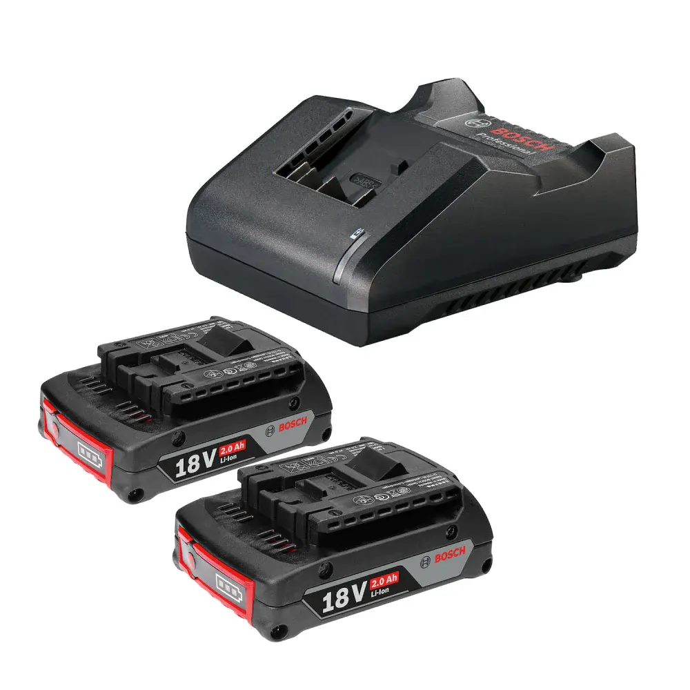 Kit 2 baterias gba 18V 2AH + carregador de baterias gal 18V-20 bivolt 18V Bosch
