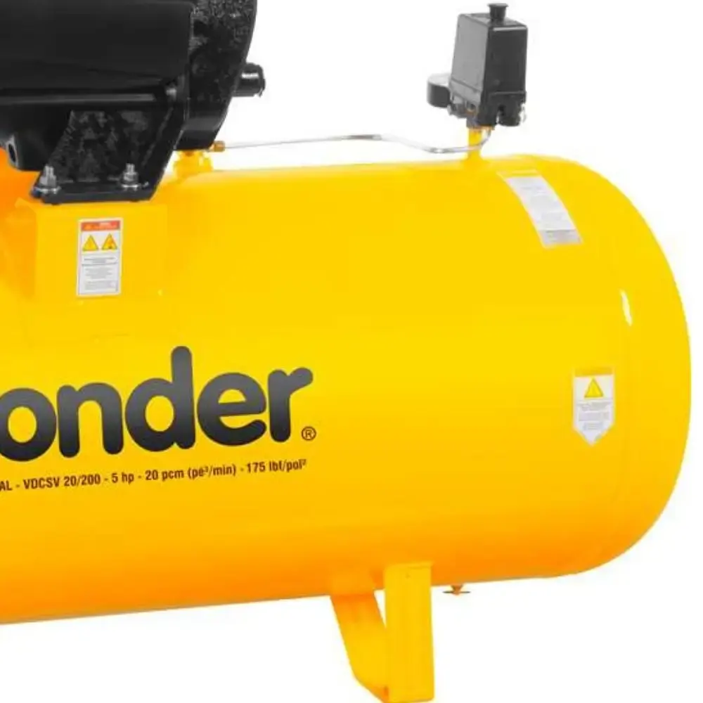 Compressor de ar VDCSV-20/200 5,0CV trifásico Vonder — fotografia 5