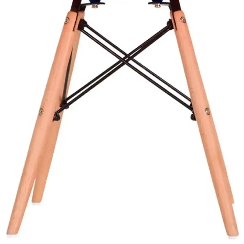 Cadeira charles eames wood preta F901001 eifel com 2 unidades Garden life — fotografia 5