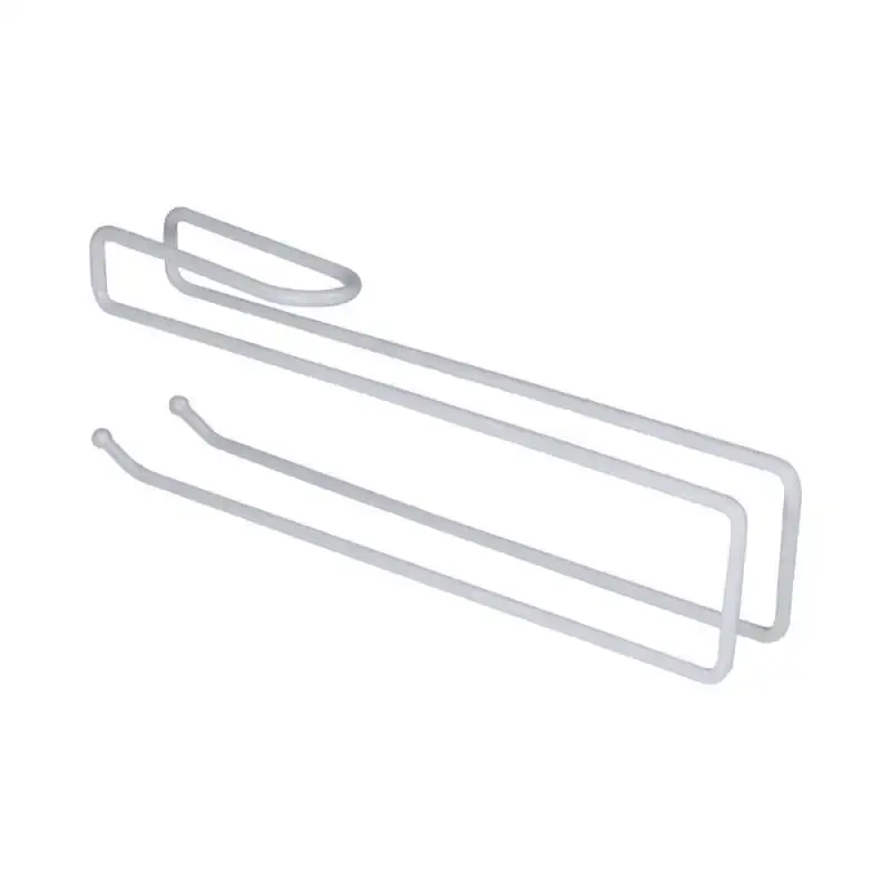 Suporte Organizador Multiuso Suspenso Viena p/ Toalhas. Taças. Papel Branco 991301 BEL BEL FIX — fotografia 3