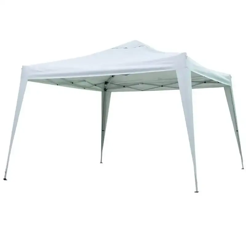 Tenda gazebo branca em poliéster 3X3 metros articulada 331100 BEL BEL FIX — fotografia de referência
