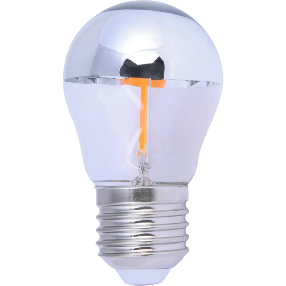 Lâmpada led filamento espelhado globo G45 bivolt Liege