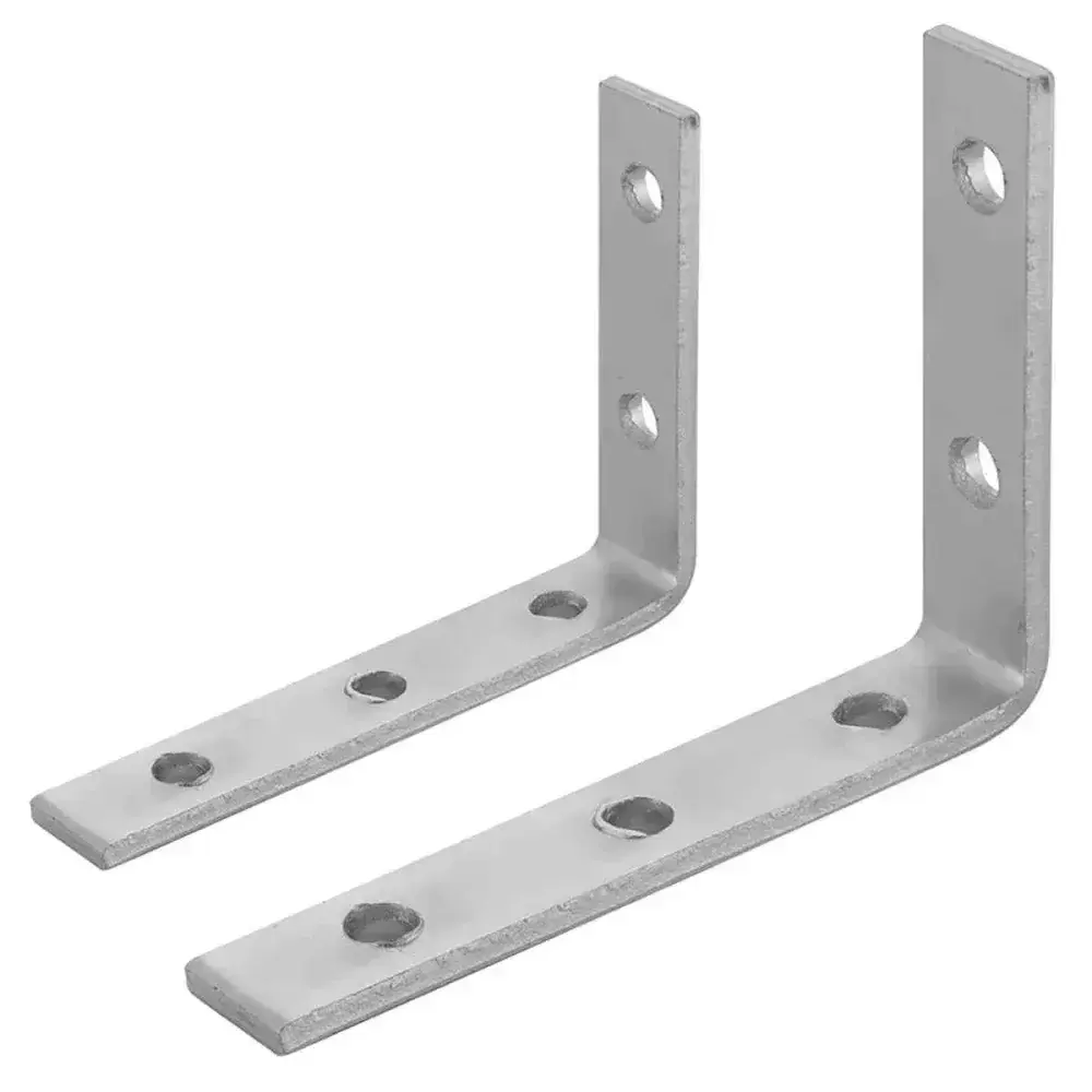 Suporte cortina leve 8X10CM zincado Kala 10 peç — fotografia de referência