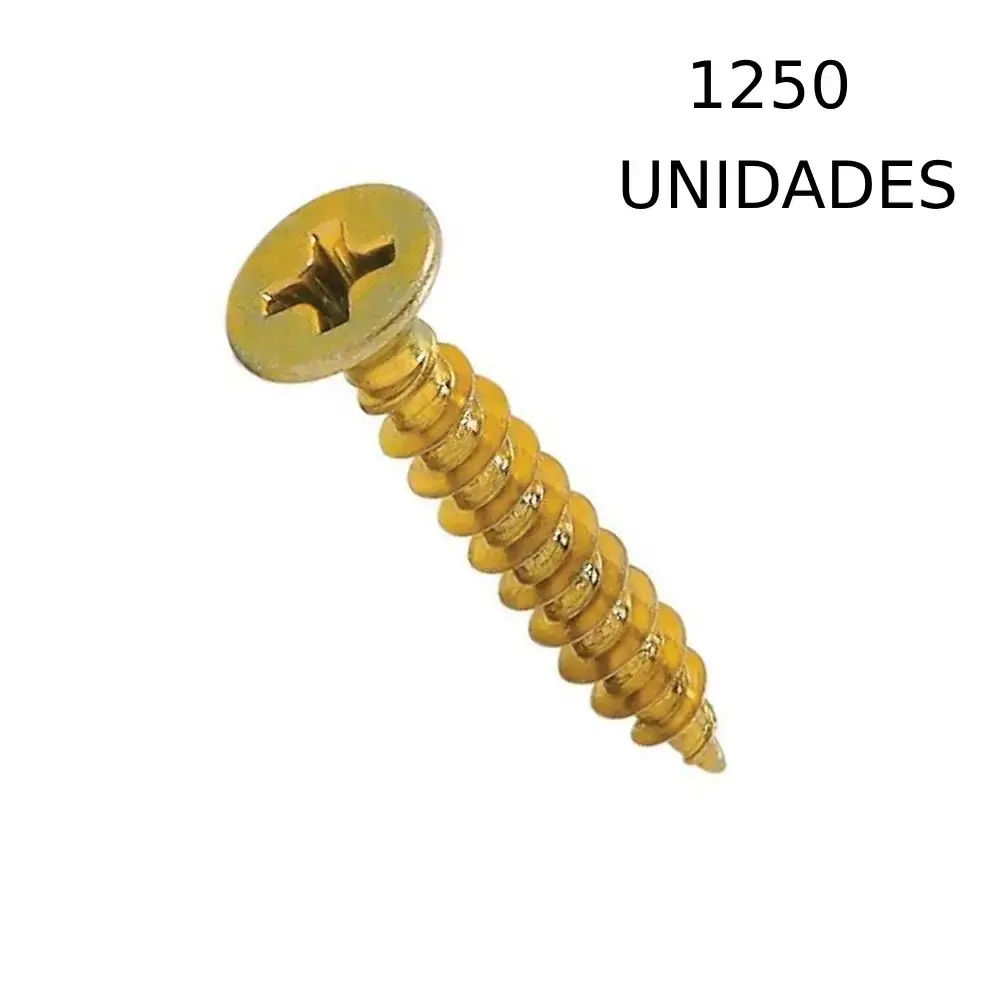 Parafuso Cabeça Chata Phillips 4 x 30 mm 1250 Unidades BELENUS — fotografia de referência