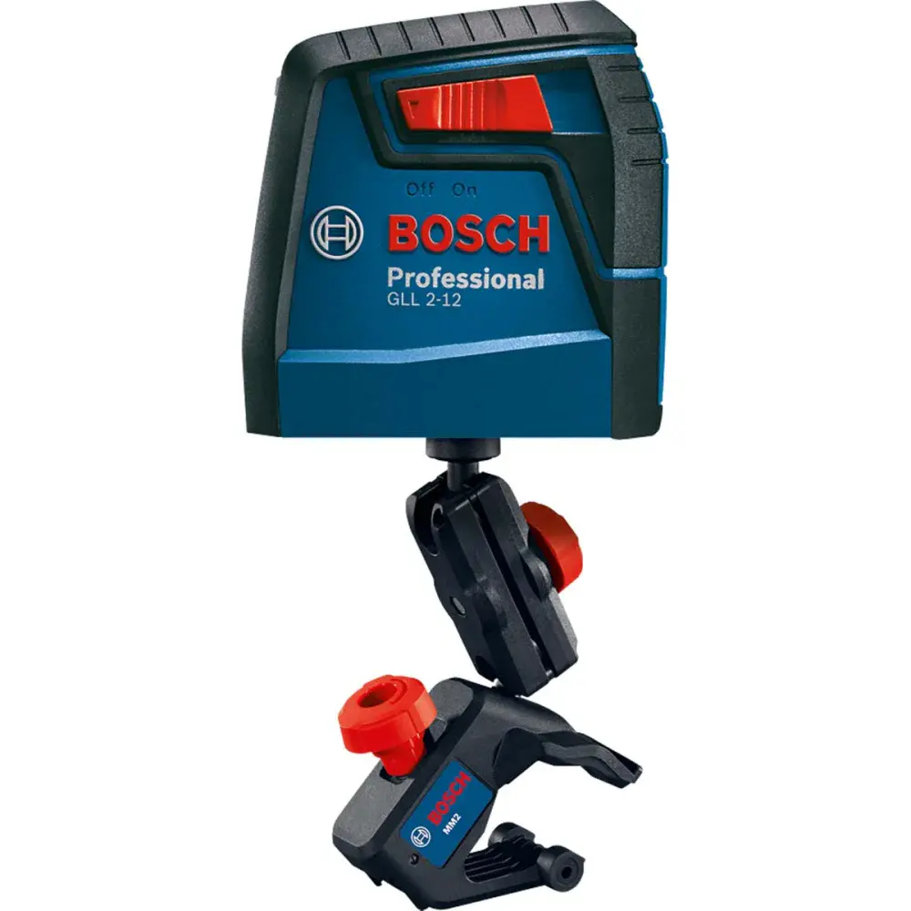 Nível a laser gll 2-12 1/4 12M vermelho com suporte Bosch — fotografia 3