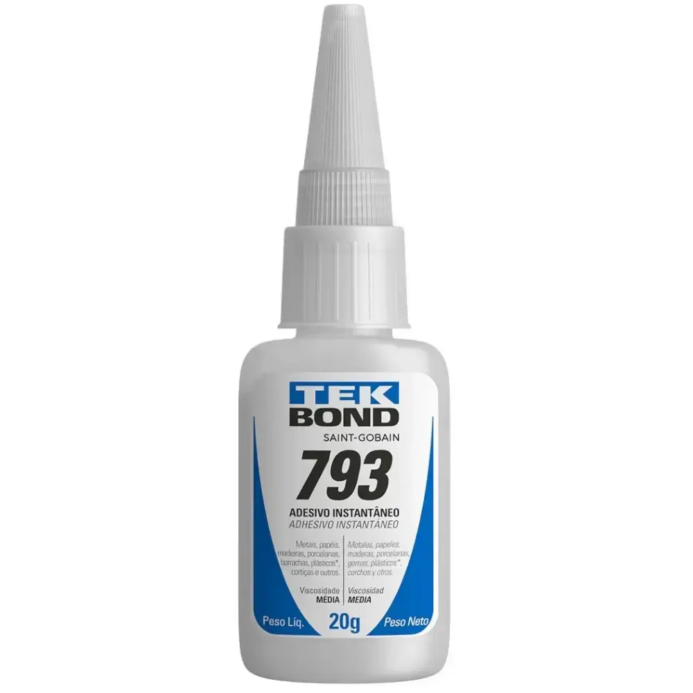Adesivo instantâneo multiuso com bico anti entupimento 20G 793 Tekbond — fotografia de referência