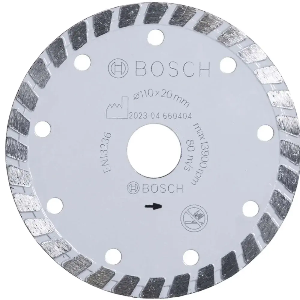 Disco de corte diamantado 110MM turbo Bosch — fotografia 3