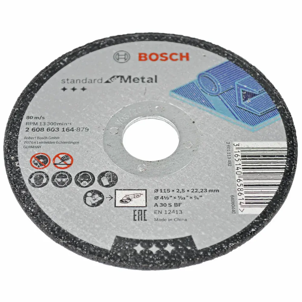 Disco abrasivo de corte e desbaste 4.1/2,5MM grão 30 Bosch — fotografia 2