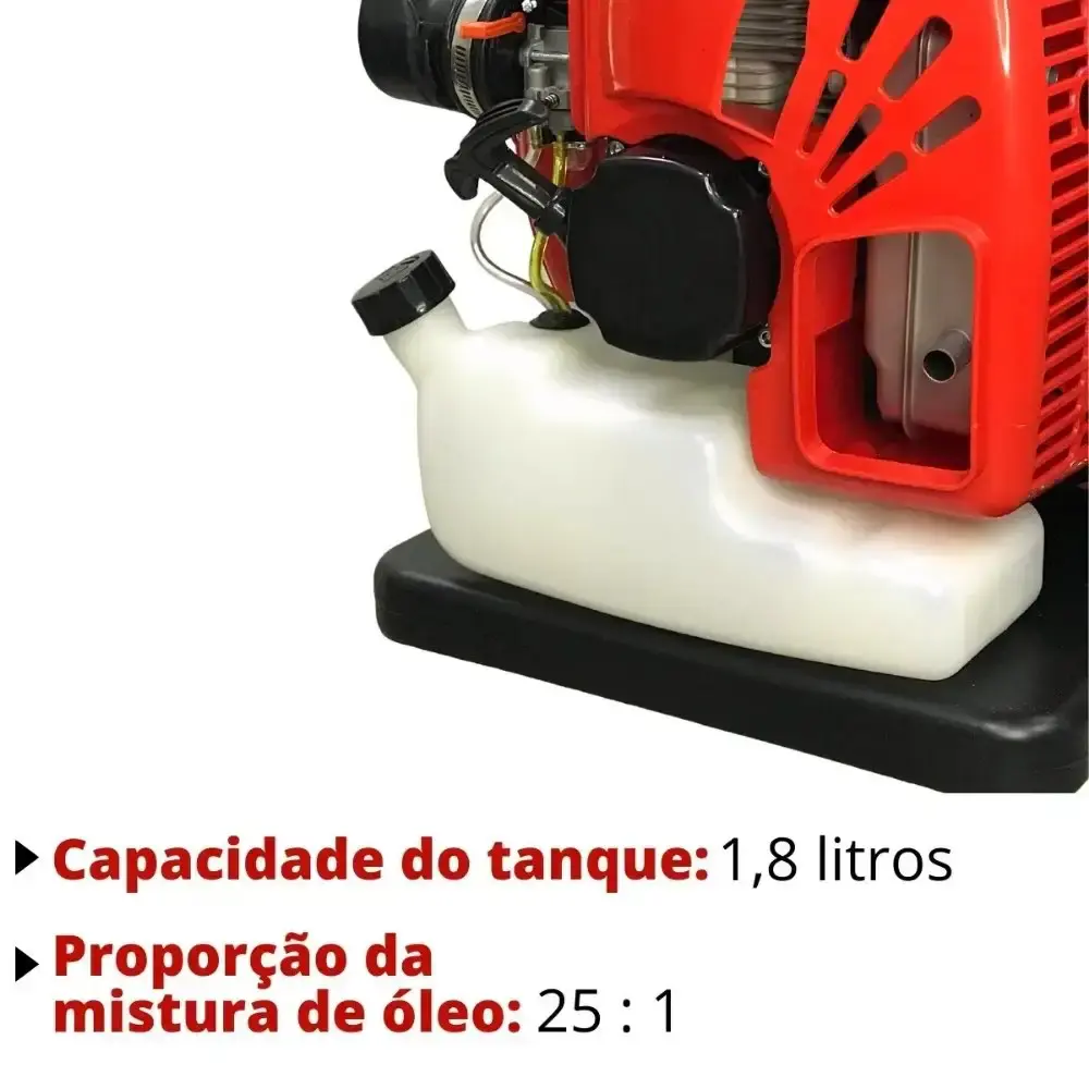 Soprador de folhas a gasolina 2 tempos 63CC 2,7KW Evald — fotografia 3