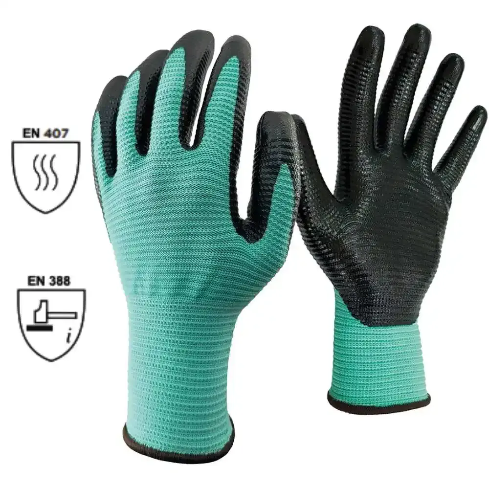 Luva de segurança CG supertact wave com 12 pares Carbografite — fotografia 3