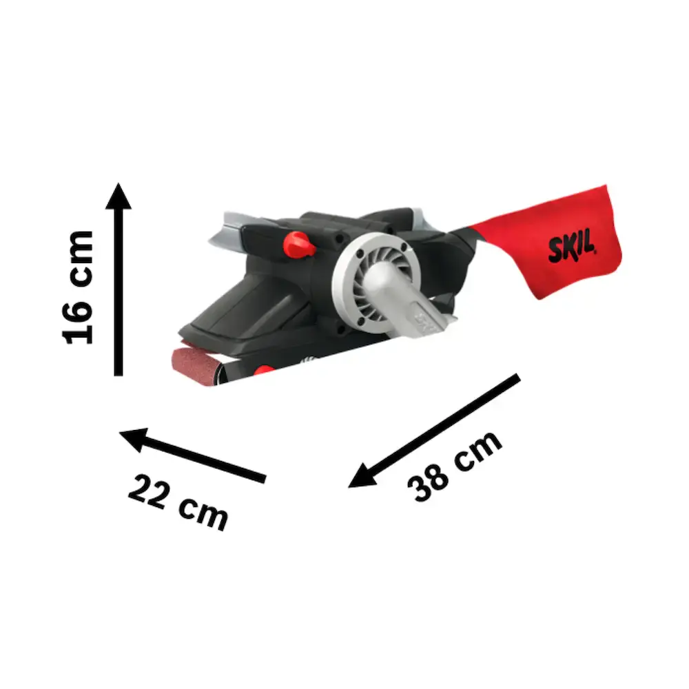 Lixadeira de cinta 7640 900W com maleta Skil 110 V — fotografia 6