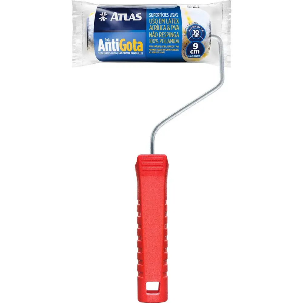 Rolo de lã para pintura anti gota 9CM 321/9 Atlas — fotografia de referência