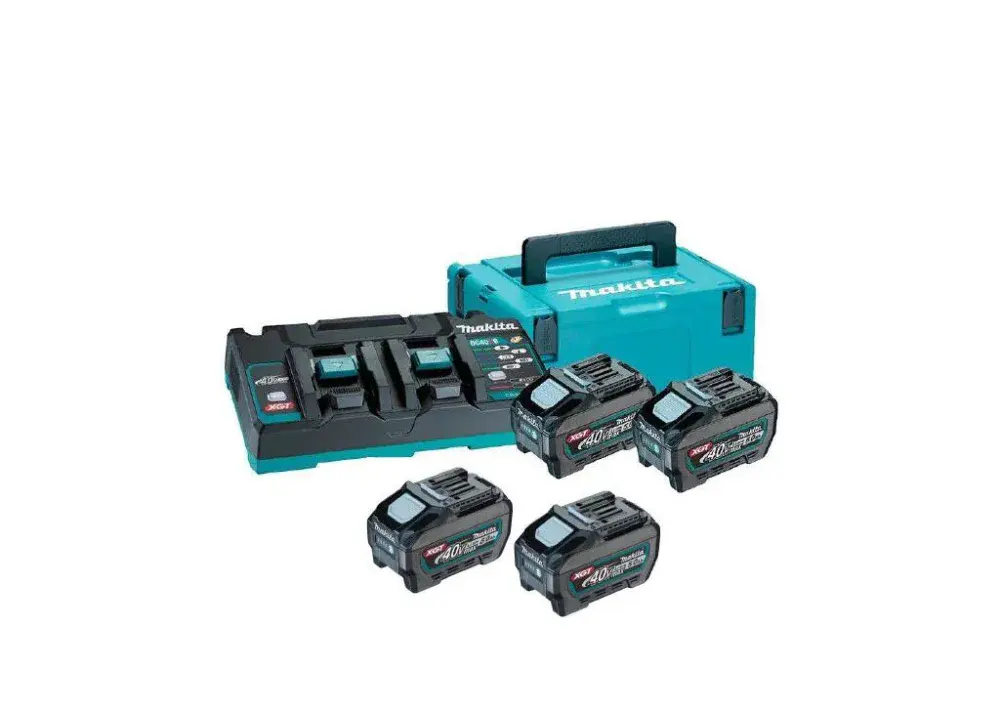 Kit energia 191U44-8 com 4 baterias 5.0AH bivolt Makita — fotografia de referência