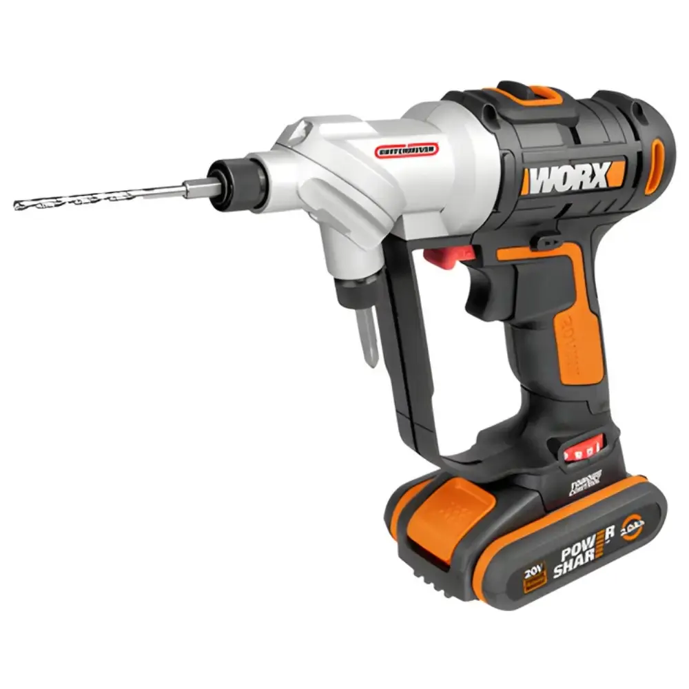 Furadeira parafusadeira mandril giratório com multiferramenta oscilante e bateria 20V 2,0AH Worx — fotografia 4